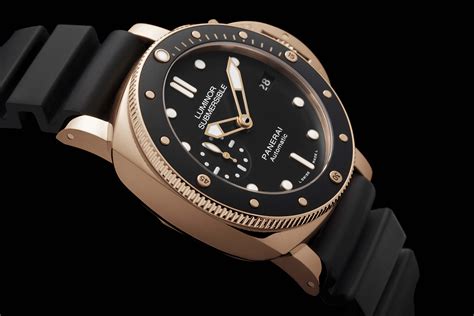 panerai submersible oro rosso|Panerai Luminor Submersible 1950 3 Days Automatic Acciaio.